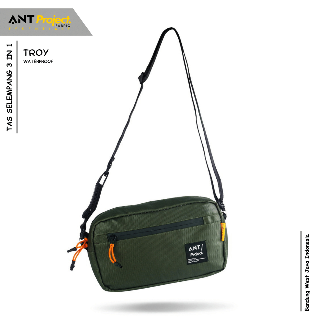 ANT Project - Tas Selempang 3 in 1  Tas Stang Sepeda Waterproof Premium