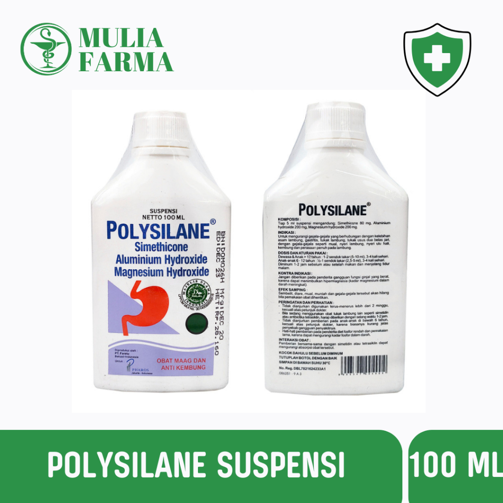 

POLYSILANE SYRUP 100ML /OBAT MAAG / OBAT KEMBUNG ED OKTOBER 2026