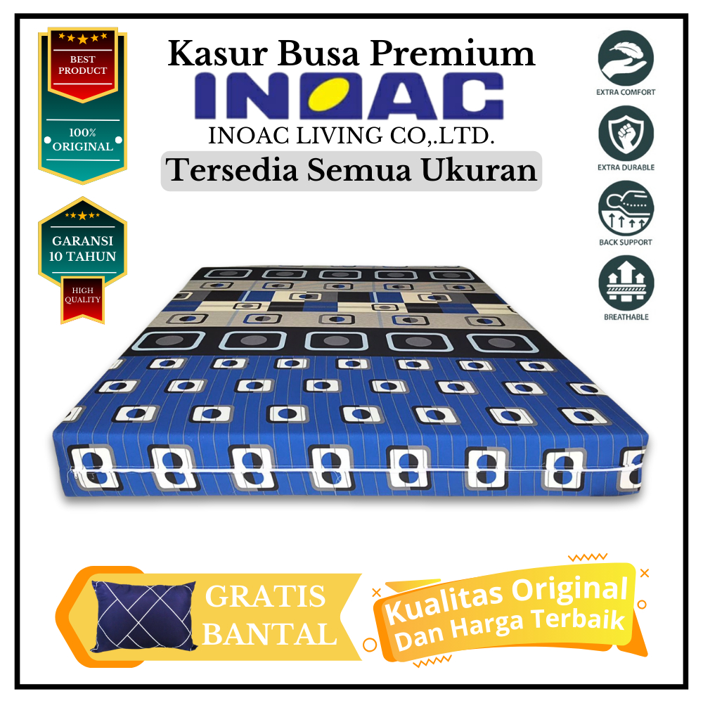 kasur inoac 160x200 No 2 EON Density 23 Original ada kartu Garansi 10th Tebal 30, 25, 20, 15cm