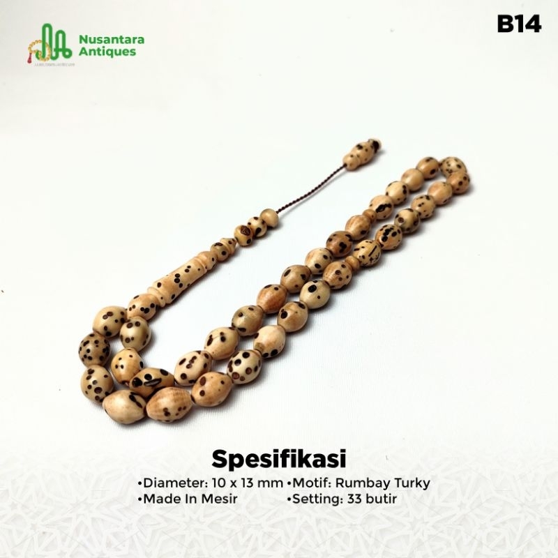 Tasbih Oud Sholib 33 Butir Asli Import Mesir