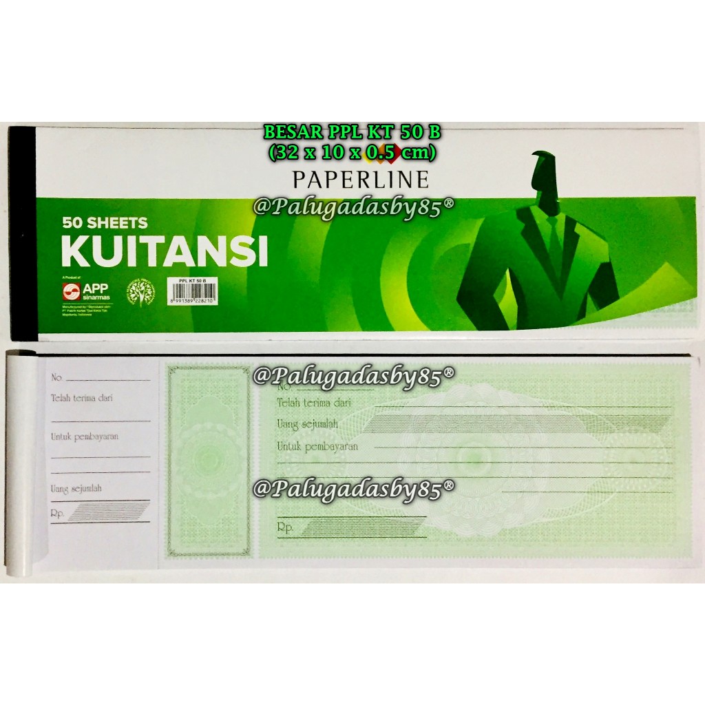 

(1 Biji) GROSIR Buku Kwitansi PAPERLINE KT50B Besar 10 x 32 cm / Kuitansi Paperline KT 50 B Besar / Kuitansi Paperline (1 Biji)