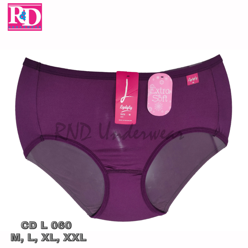 RND UNDERWEAR - Lydyly Celana Dalam Wanita Extra Soft Katun Organik CD L 060 CD Lydyly Polos Lembut
