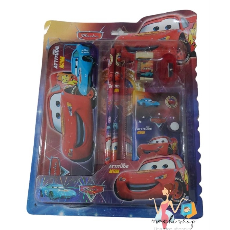 

*Stationery set (pensil set) cars, agatis drawing book set