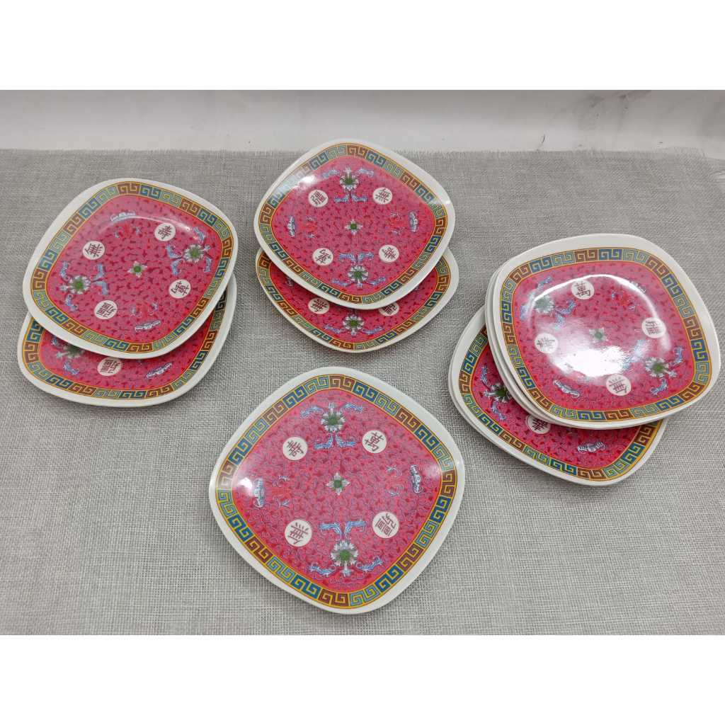 Lepek Batik Segi Melamin/lepek cantik/lepek motif