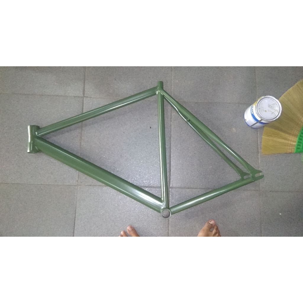 frame fixie hijau SEPERTI cinelli mash