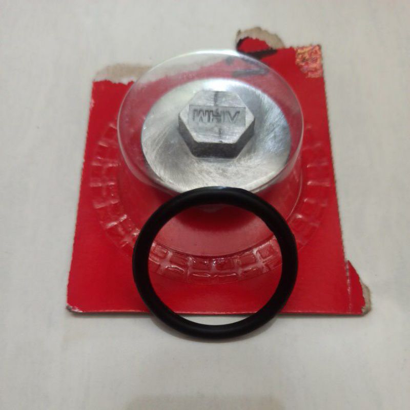 Baut + Oring Tap Tutup Oli Honda Matic Beat Vario 110 125 150 Scoopy Spacy AHM Original