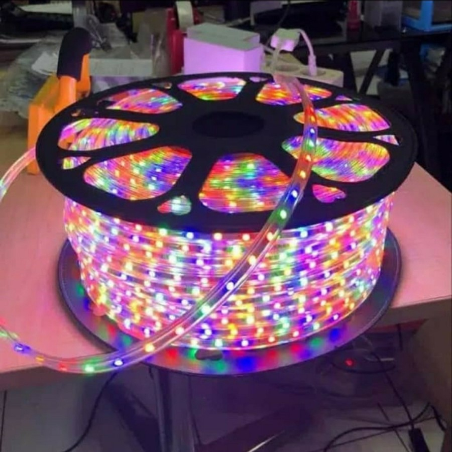 Lampu Selang Led Strip 5050 Mata Besar RGB 100 meter Outdoor