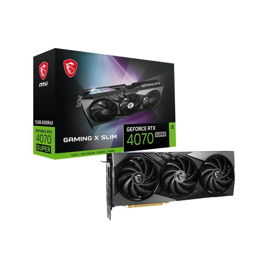 MSI GeForce RTX 4070 SUPER 12G GAMING X SLIM 12GB GDDR6X