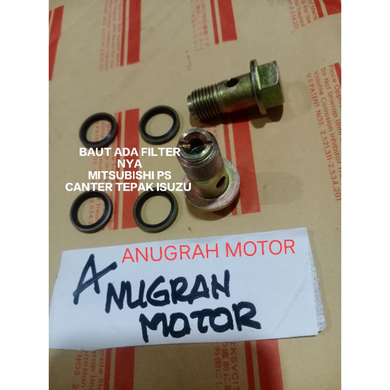baut filter solar baut ada filter penyaring minyak solar da 4  ring nya