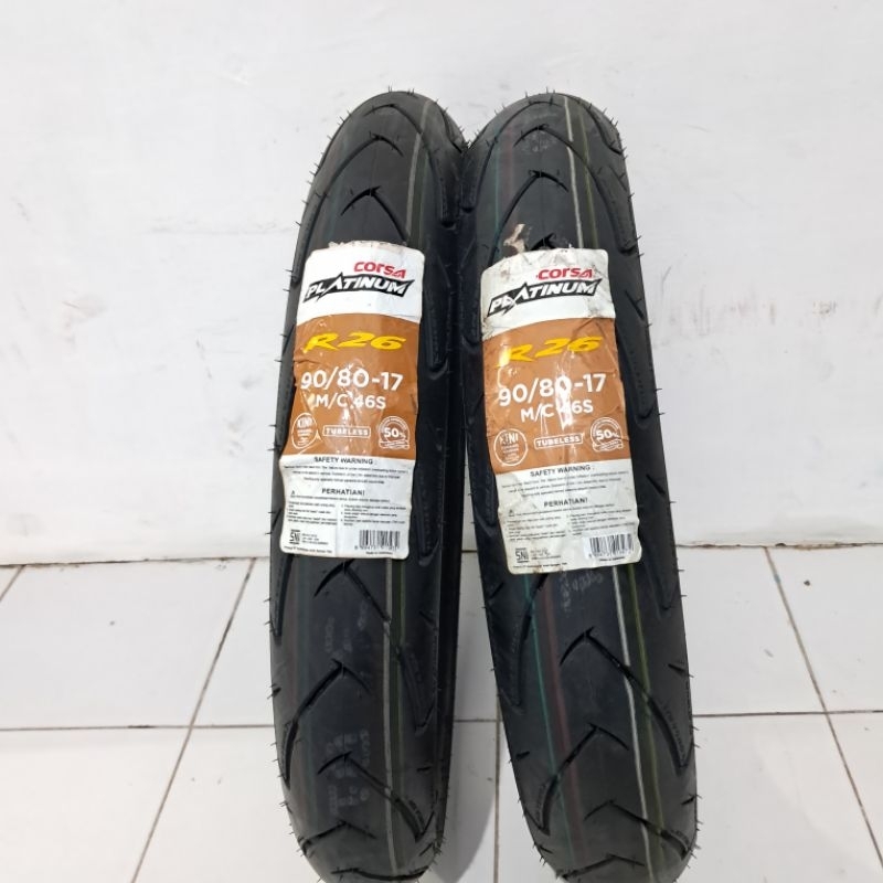 ban corsa R26 90/80 ring 17 tubeless