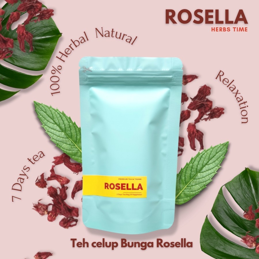 

Teh Celup Bunga Rosella 7 days Hibiscus Tea Herbs Time