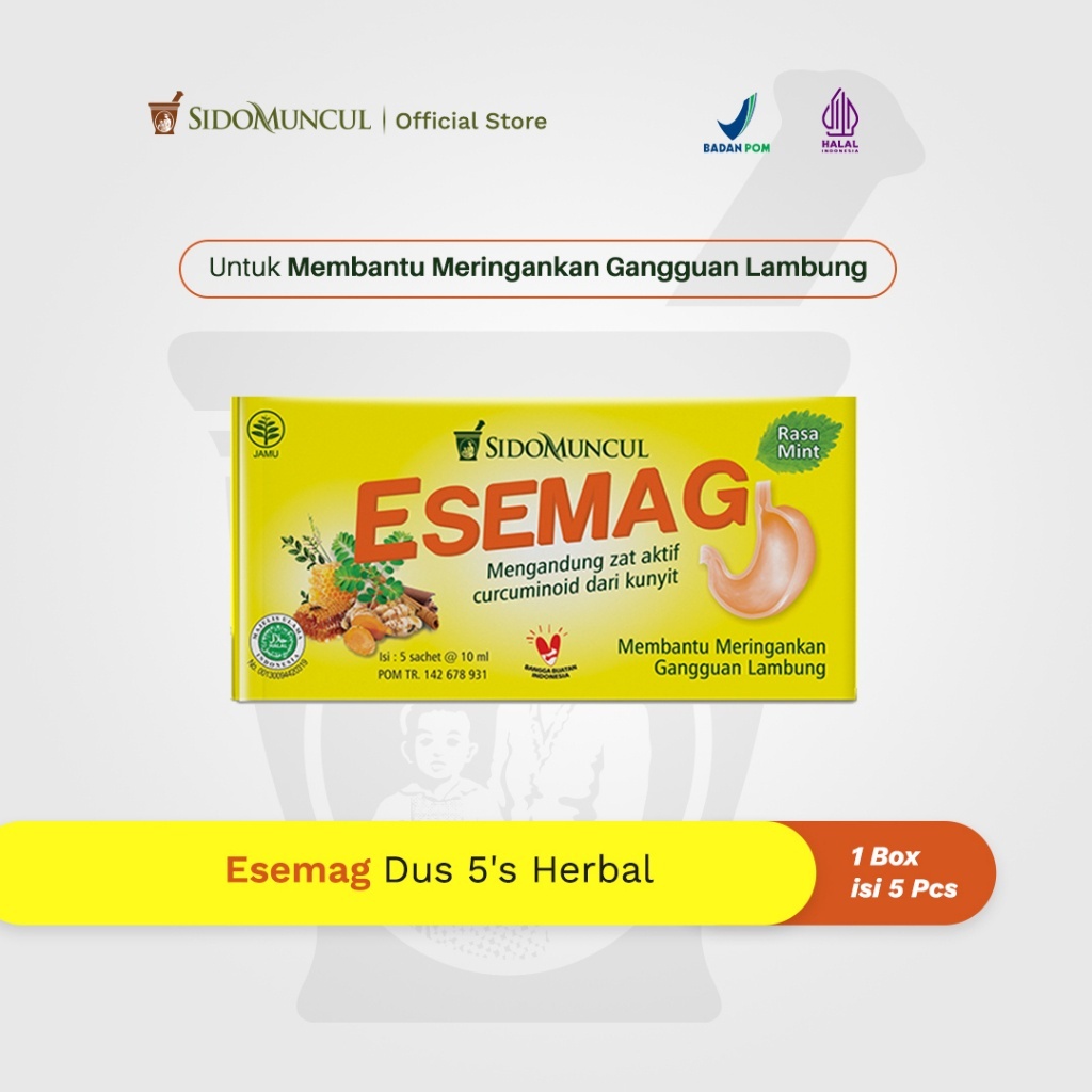 

Sido Muncul Esemag Cair 5's - Sakit Perut Lambung Maag Perih