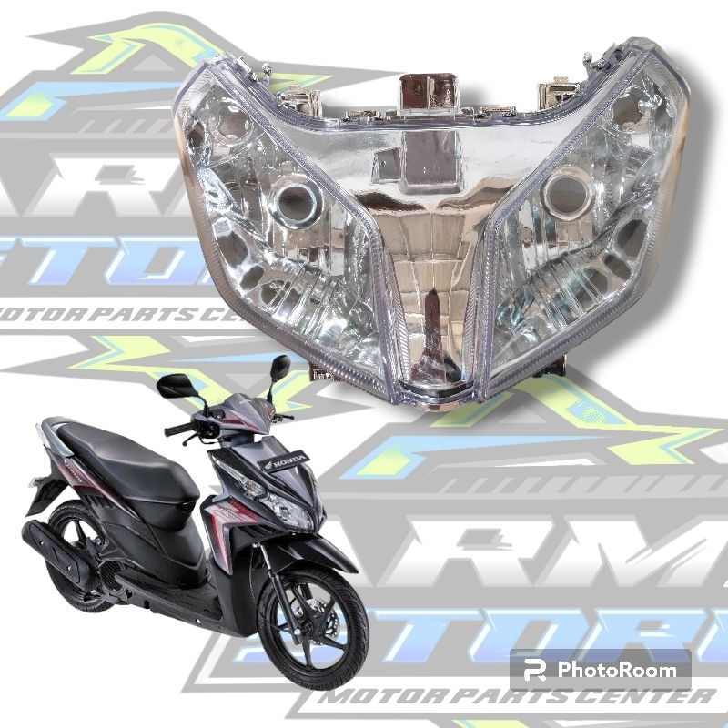 REFLEKTOR DEPAN SET MICA VARIO TECHNO 110 CBS - REFLEKTOR DEPAN VARIO TECHNO 110 KARBU 2010-2011