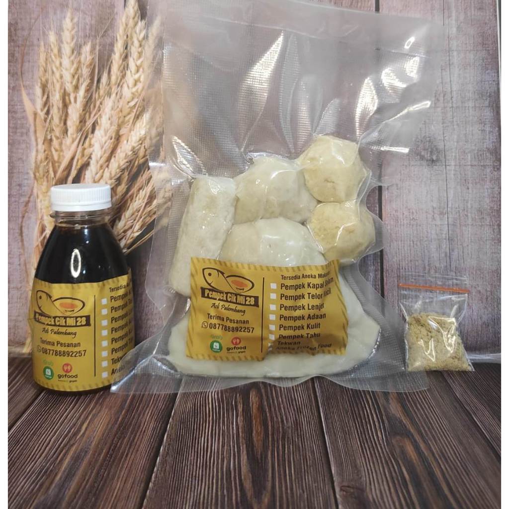 

Pempek Kecil Paket Frozen 5 Pcs + Cuko 150mL - PEMPEK CIK MI 28- Khas Palembang