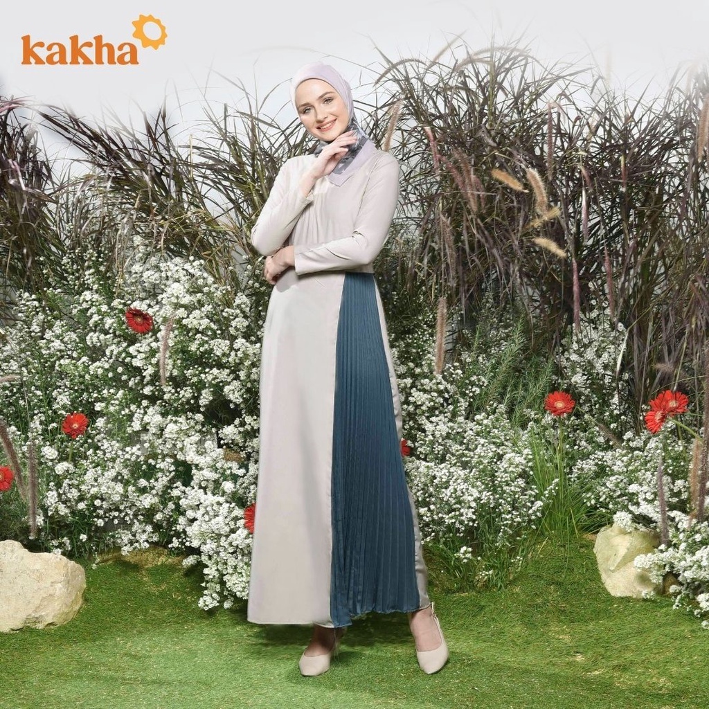 Kakha x Alyssa Soebandono - Gamis Antalya Series / Gamis Dewasa / Gamis Busui Friendly / Gamis Polos-2