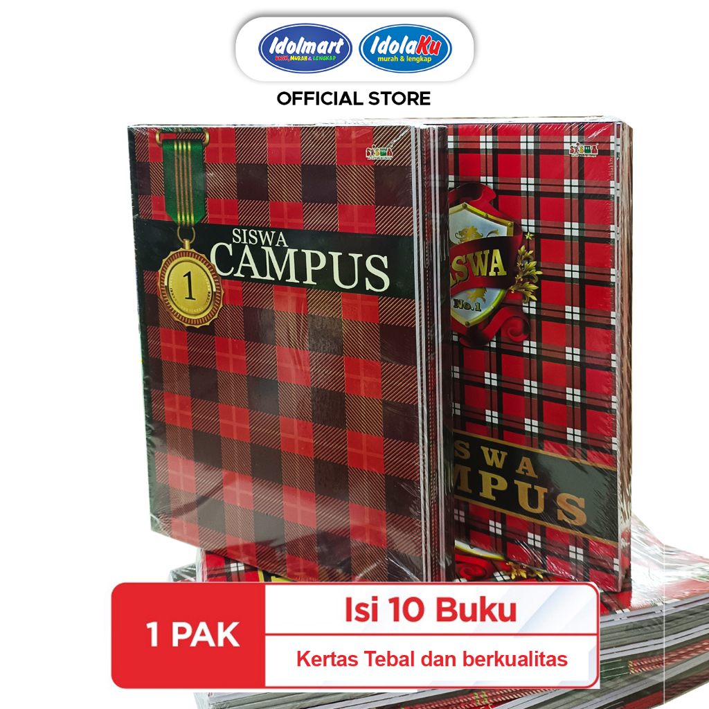 

IDOLMART Buku Tulis Campus Ideal isi 50 Lembar- Bogor