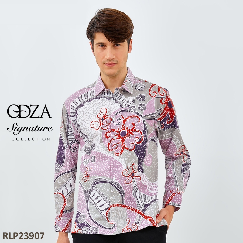 Odza Kemeja Pria Baju Batik Lengan Panjang Distro Hem Batik Radithya