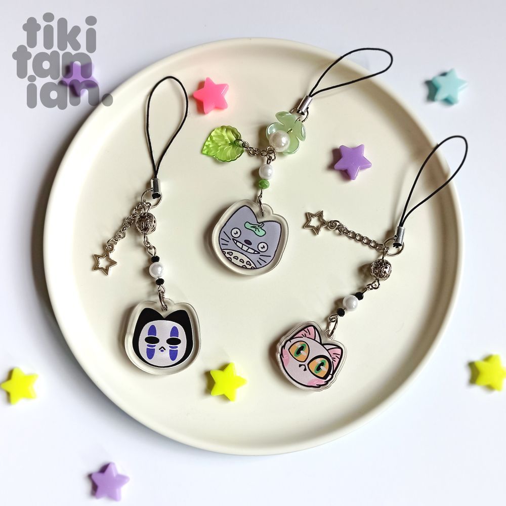 TIKITANIAN Kucing Phone Strap / Gantungan HP