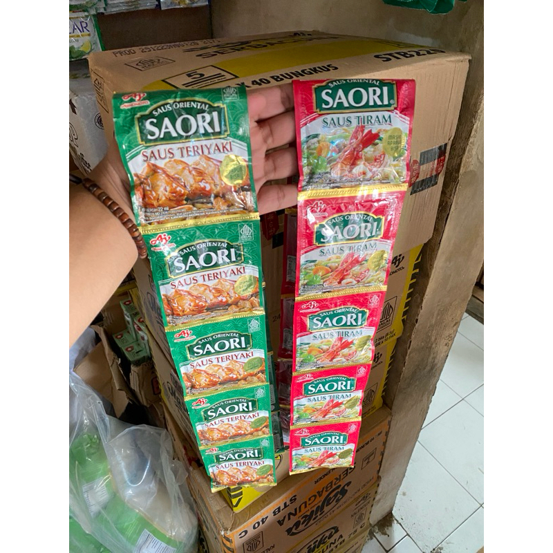 

saori saos saus tiram dan teriyaki renteng isi 10sachet