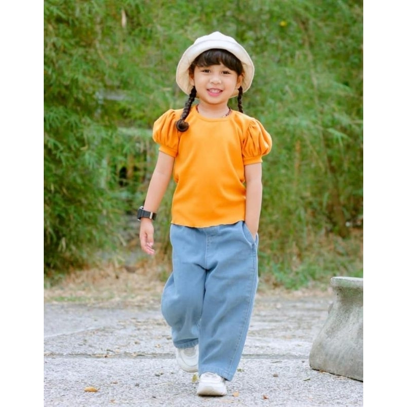 Jenny Rib Top// Atasan anak perempuan