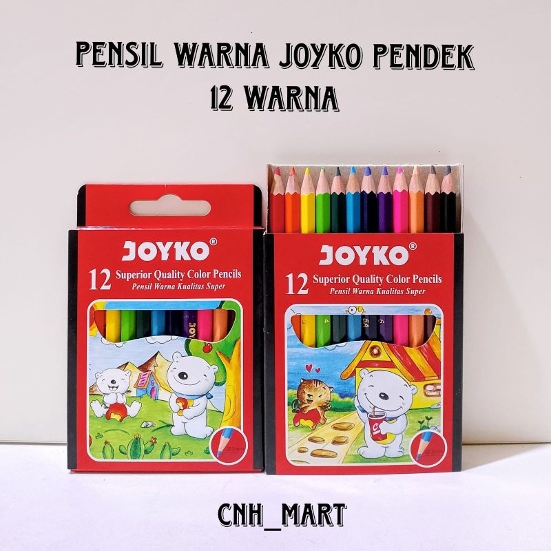 

Pensil Warna Pendek 12 Warna JOYKO CP-S12 - Dus Merah