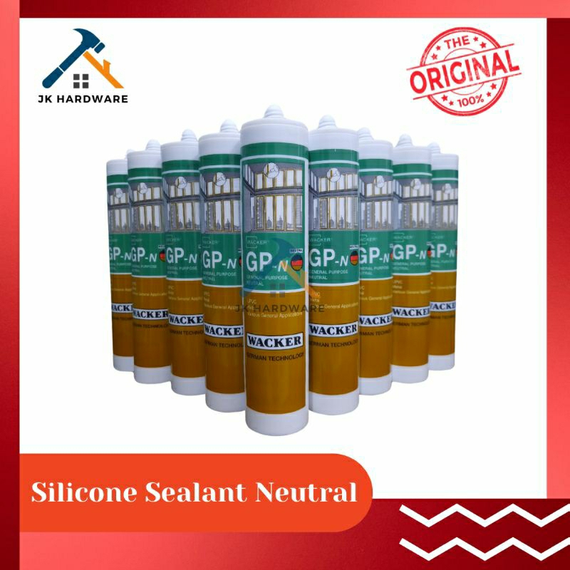 Lem Kaca Silicone Sealant Neutral GPN Wacker 270 ml