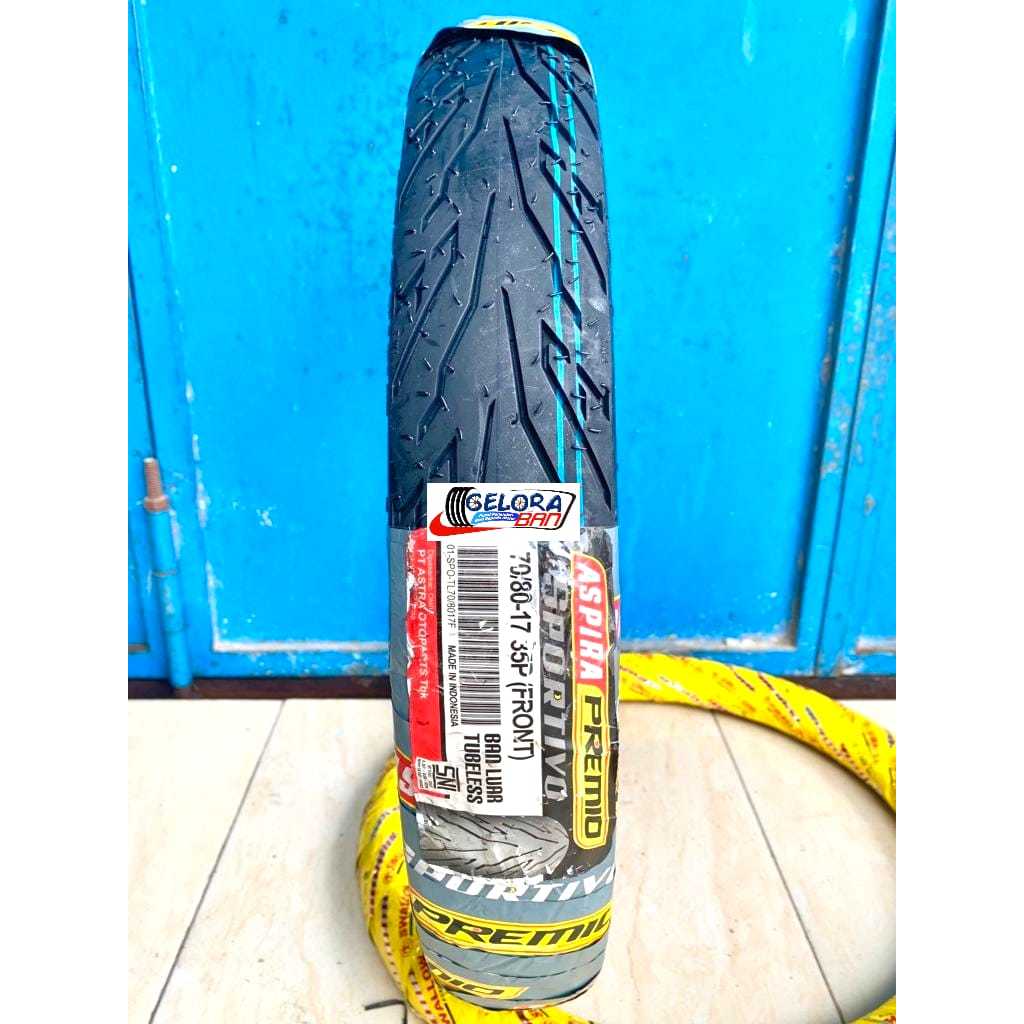Terlaris Cuci Gudang Ban Motor Aspira Sportivo 70/80-17 Ban Ring 17 Tubeless Ban Supra Ban Revo Ban