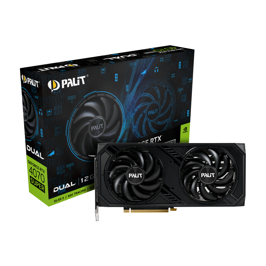 Palit Dual RTX 4070 Super 12 GB GDDR6X GeForce RTX™ 4070 SUPER Dual