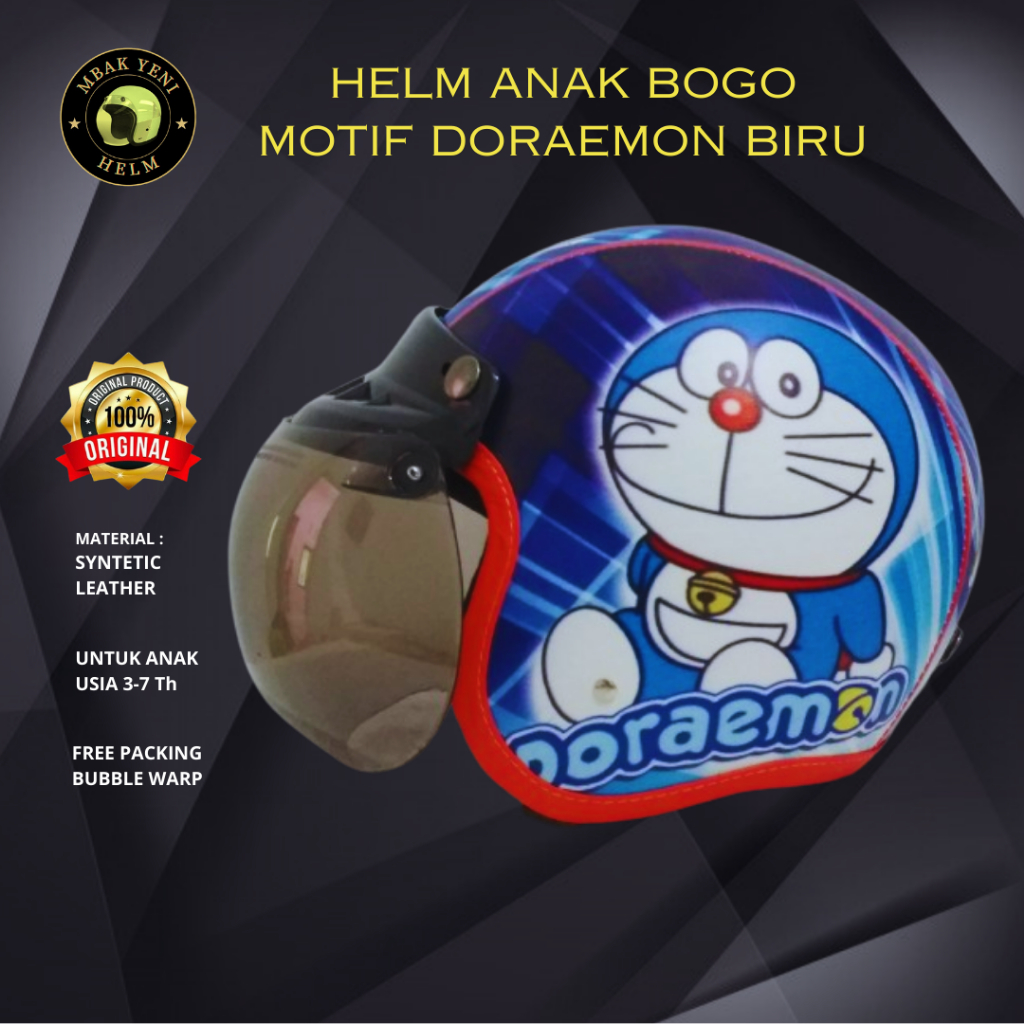 Helm anak bogo doraemon