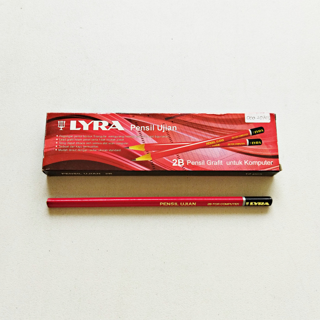

ANNYEONG HASEYO GIFT SHOP | Pensil LYRA Triangular Pensil Ujian 2B Eceran | 2324 LAK Pencil for Computer | Pensil untuk Komputer Ecer Satuan