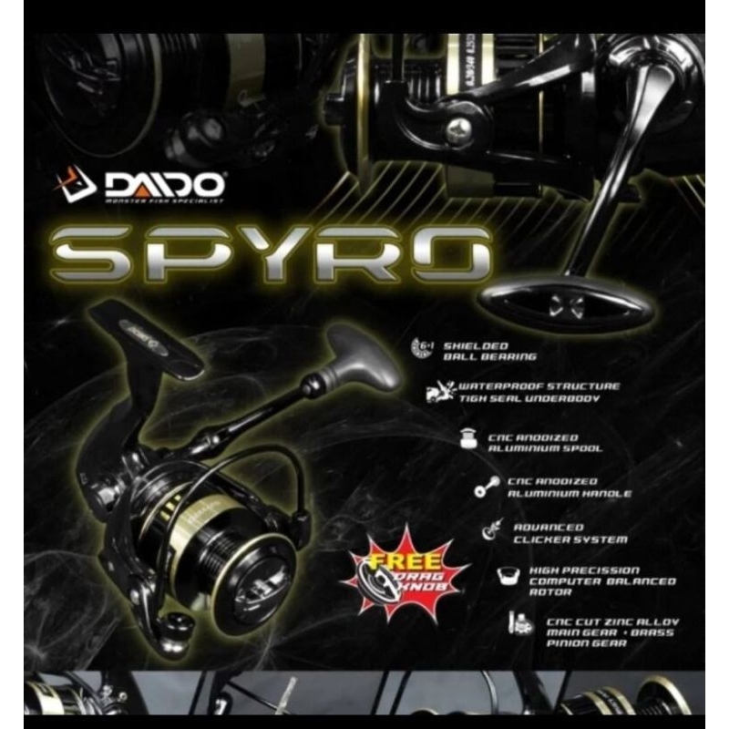 reel pancing daido spyro power handle