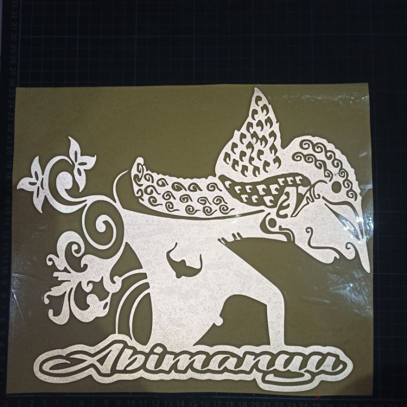 Stiker Abimanyu / Stiker Wayang Cutting