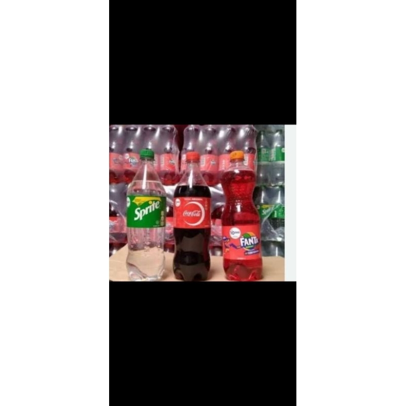 

cola/fanta/sprite 1L (1paket isi 3 botol)
