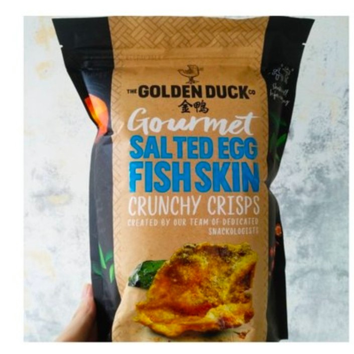 

Golden Duck Gourmet Salted Egg Yolk Fish Skin Crunchy Crisps