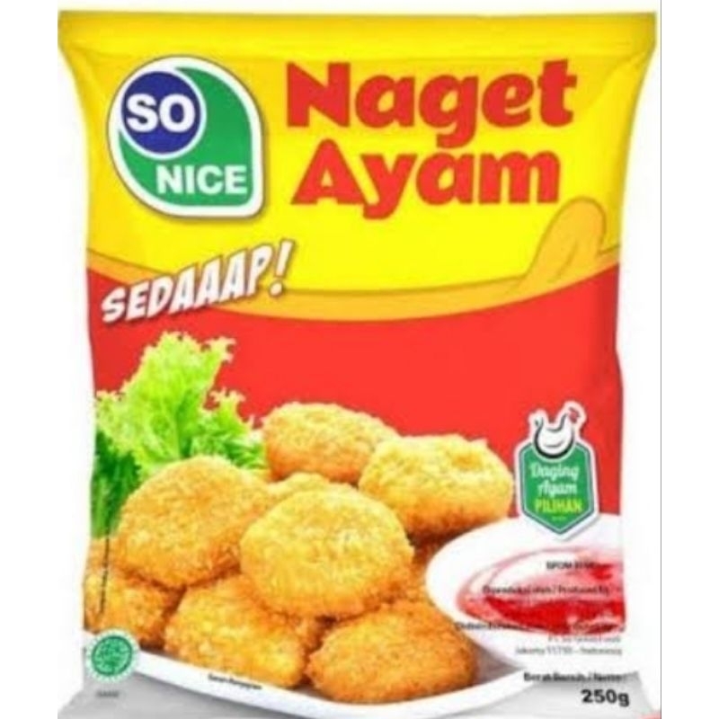 

So Nice Naget Ayam Original / Chicken Nugget | Berat 250g