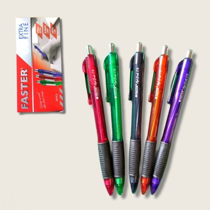 

Pulpen / bolpen Faster Cetekan C6 original