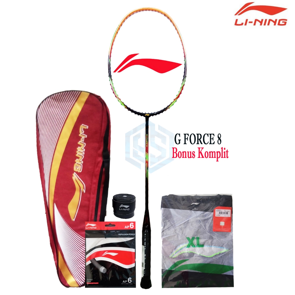 Raket Badminton Lining G Force 8 Bonus Komplit