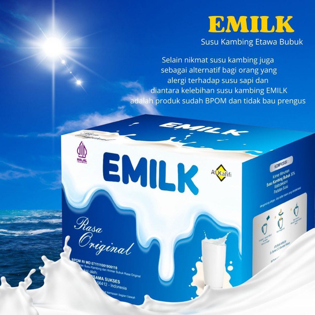 

Susu Kambing Etawa Bubuk Emilk 10 Sachet 250 Gram Membantu Menjaga Kesehatan Tulang Dan Sendi