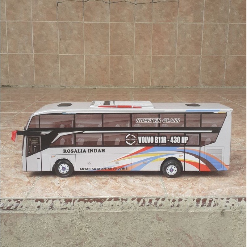 Miniatur bus jetbus5 PO.ROSALIA INDAH SLEEPER CLASS mainan kado hadiah ultah anak