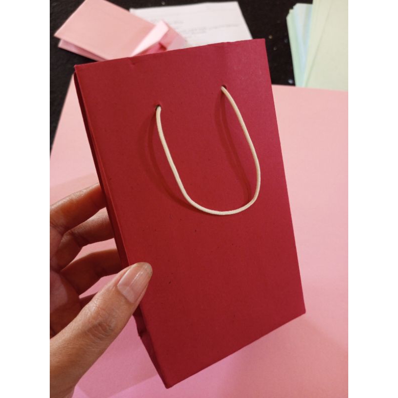 

PAPERBAG MINI MAROON | 10*4*15