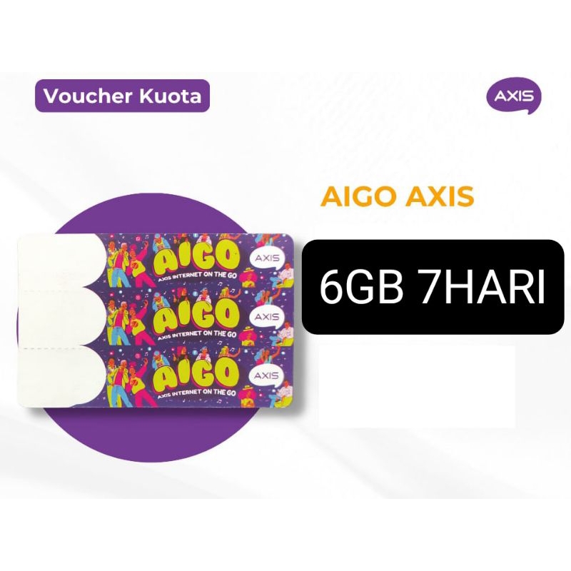 Voucher Axis Aigo 6 GB 7 Hari