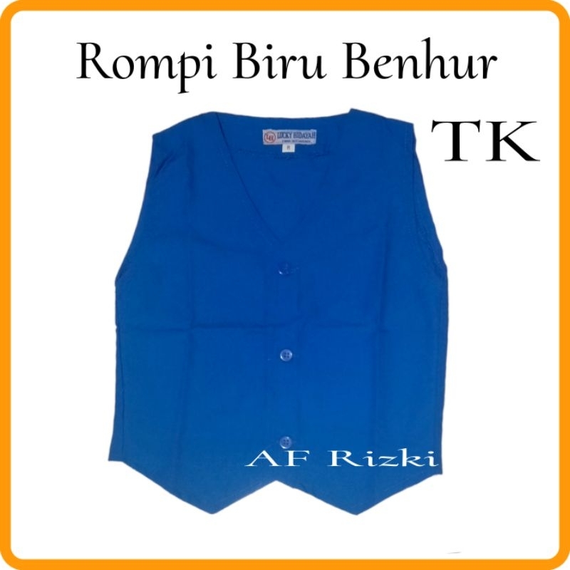 Rompi Biru Benhur Anak Sekolah TK