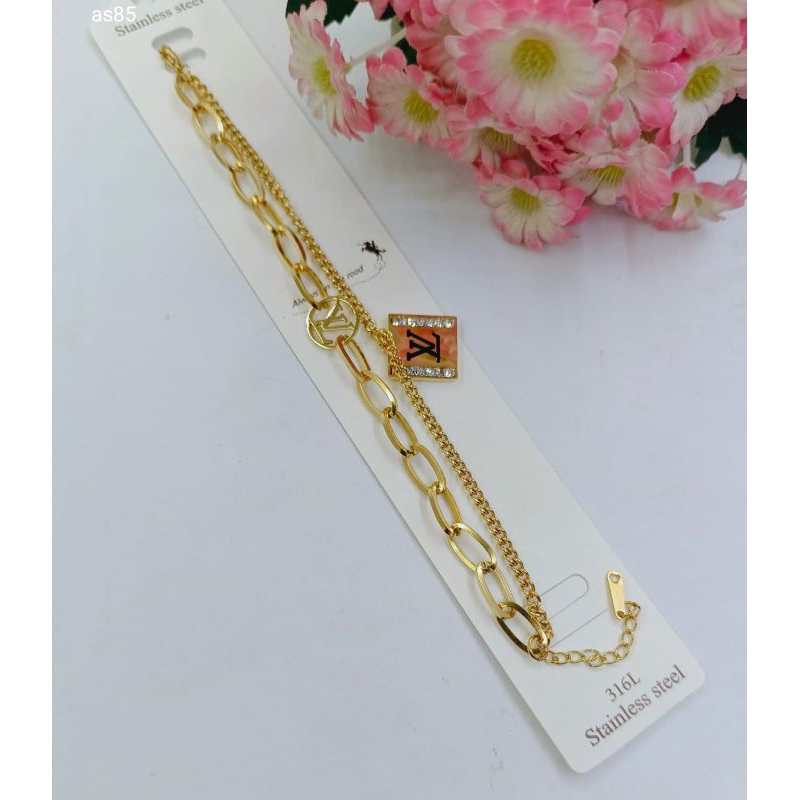 Gelang Titanium Wanita R21 Gelang Korea Style