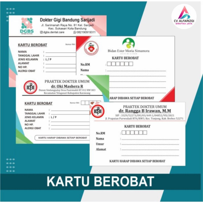 

CETAK KARTU BEROBAT/KARTU KUNJUNGAN PASIEN/KARTU PASIEN