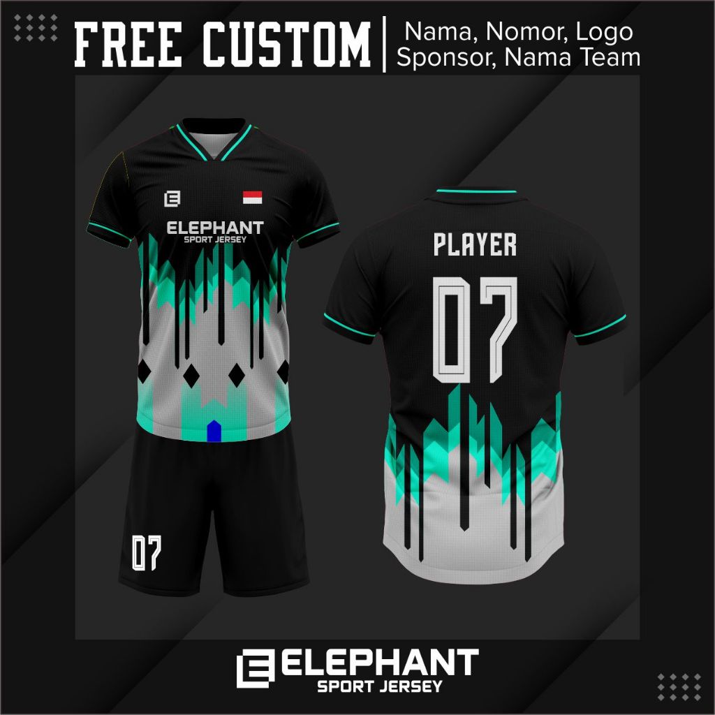 BAJU JERSEY FUTSAL FULL PRINTING BEBAS CUSTOM DESIGN FREE NAMESET