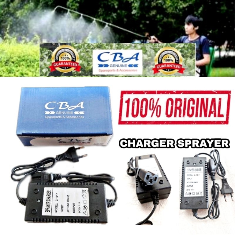 Charger CBA Adaptor Sprayer Elektrik 16L 2in1 12V Semprot Disinfektan CBA