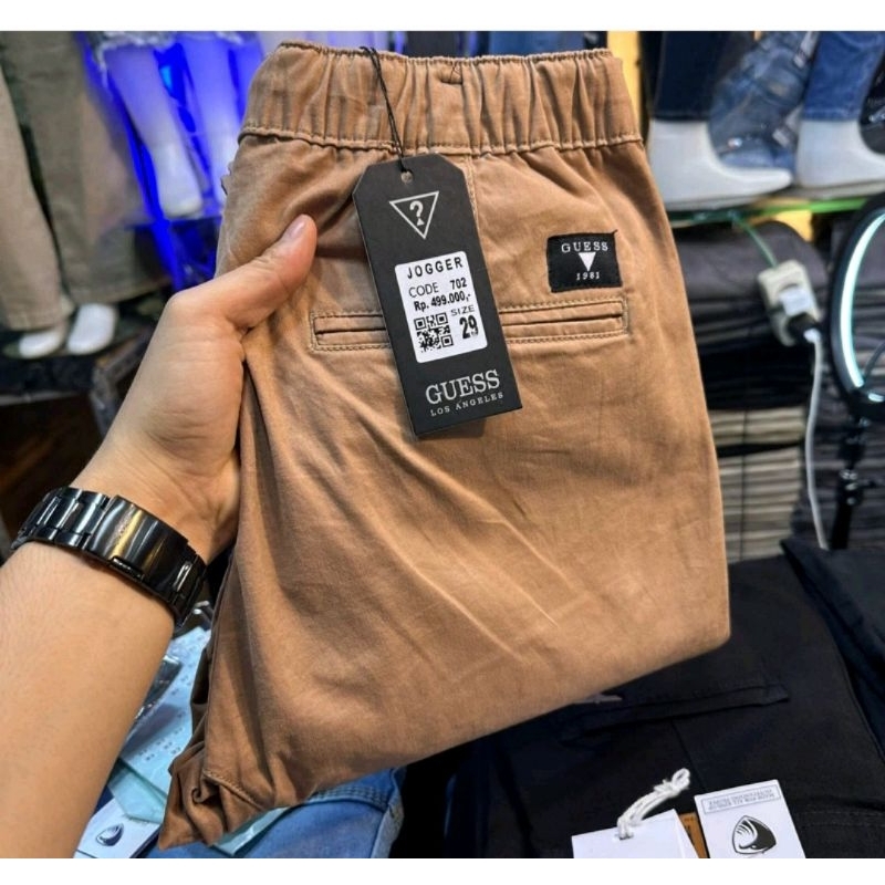 CHINOS JOGER PINGGANG KARET- celana panjang pria chinos pinggang karet premium/celana panjang chinos