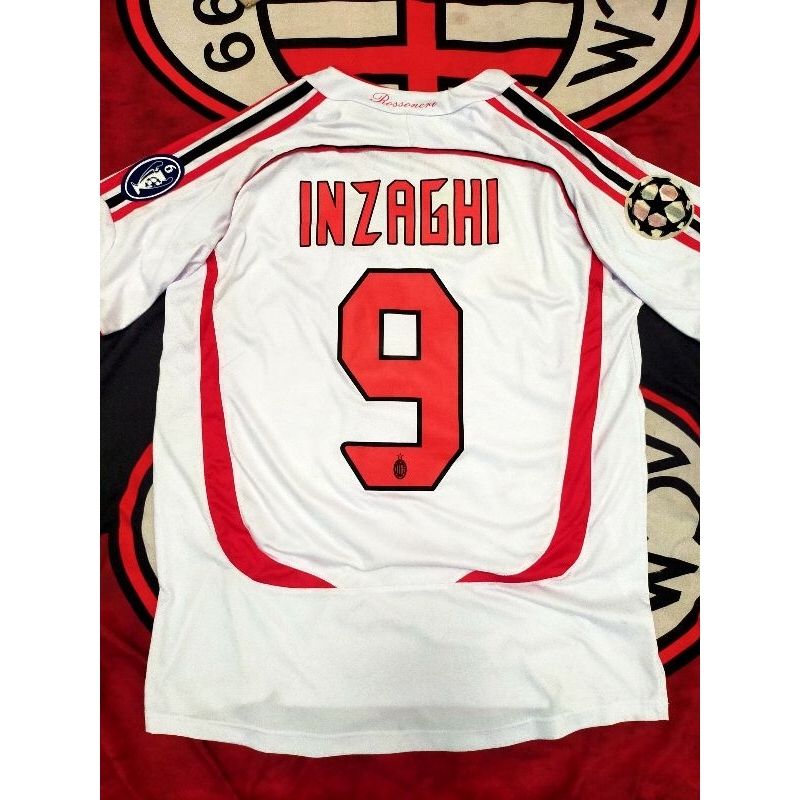 jersey milan juara ucl 2007 nameset inzaghi