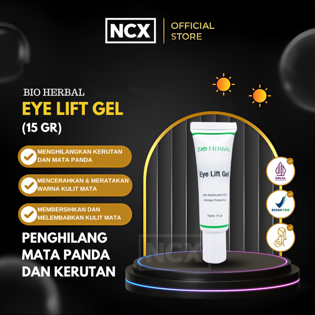 Penghilang Mata Panda dan Kerutan Ampuh Bio Herbal Eye Lift Gel Bpom Original