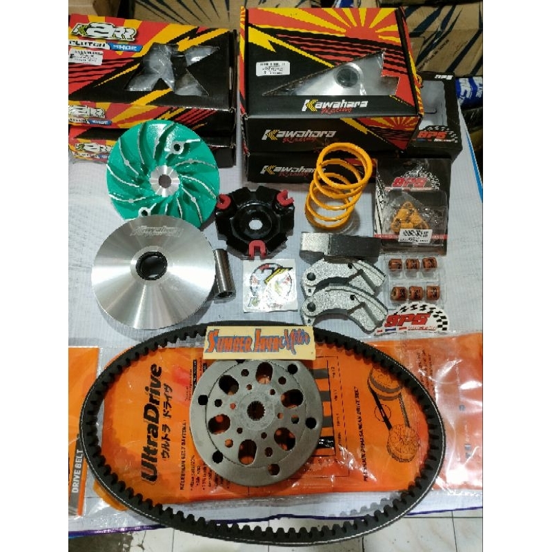 Paketan Cvt Mio karbu Nuvo Paketan Upgrade CVT Full Racing Mio karburator Kawahara Daytona SP5